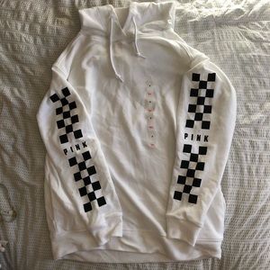 NWT PINK Oversized Checker Hoodie